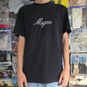 Black MSGM Milano T-shirt